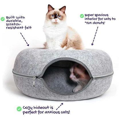 PurrHeaven Donut Cat Cave - Large Size